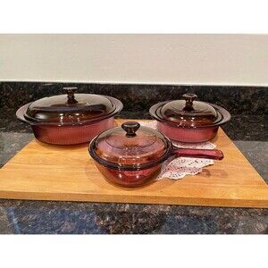 6 piece vintage vision casserole set